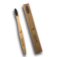 Lov'Frog Bamboo Toothbrush Active Charcoal Adult x1