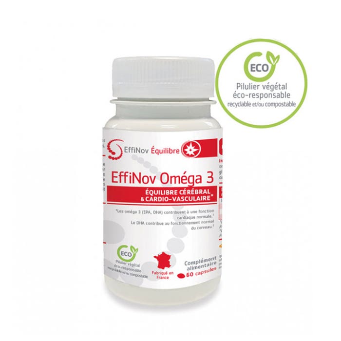 Omega3 60 capsules Cerebral and cardiovascular balance Effinov Nutrition