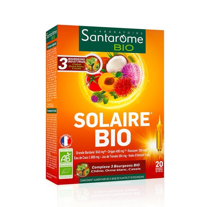 Santarome Organic Suncare 20 ampulas x 10ml