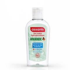 Assanis Pocket Parfumés Pocket Hand Antibacterial Gel Almond Fragrance Amande 80ml