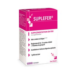 Ineldea Santé Naturelle Sante Naturelle Suplefer Iron Supplement X 90 Vegetable Capsules Supplementation En Fer 30 gélules