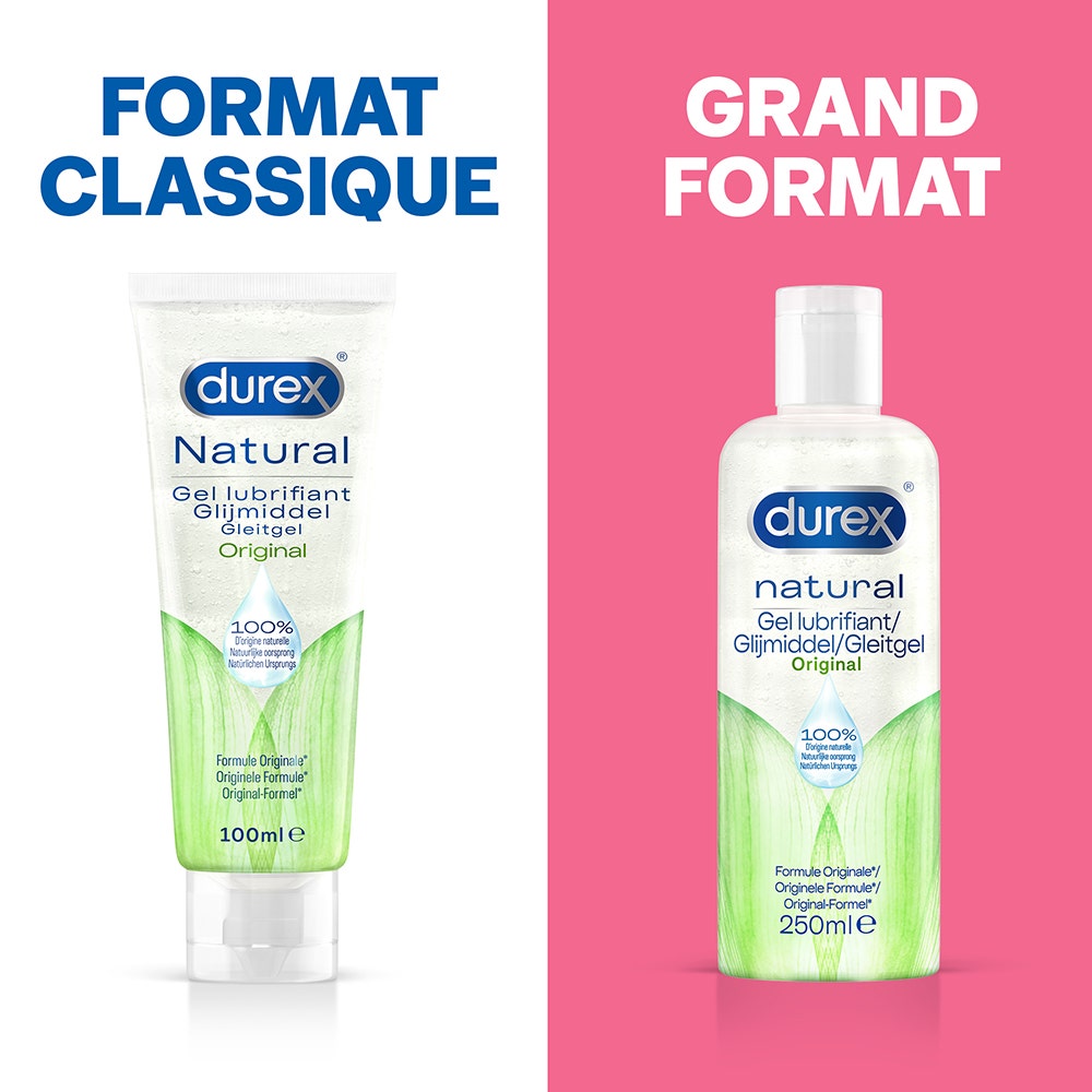 realistische penishülle Durex Natural Moisturizing Lubricant 250ml