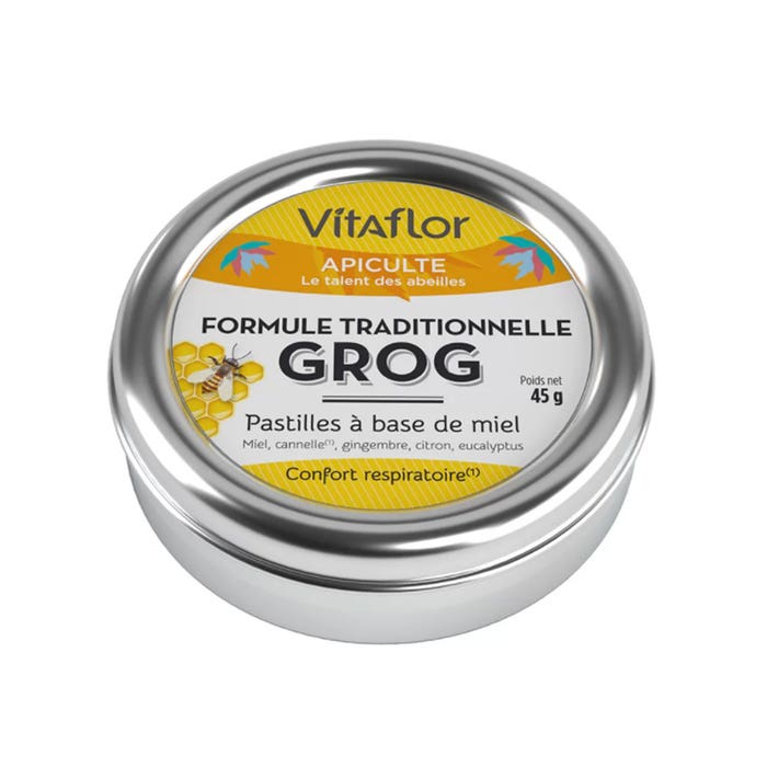 Vitaflor Grog honey-based pastilles 45g