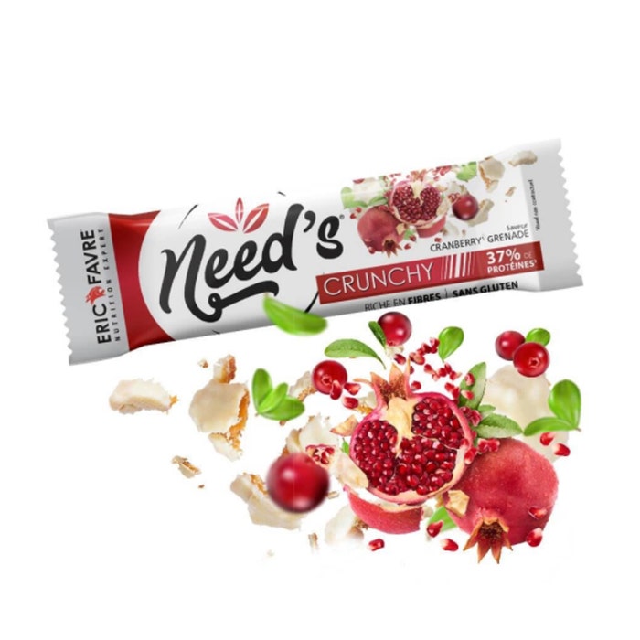 Need's Crunchy Cranberry Pomegranate Protein Bar x1 Eric Favre