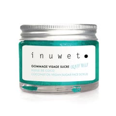 Inuwet Crazy Jelly Natural sugar Scrubs Face Turquoise with Monoï Perfumes 50ml
