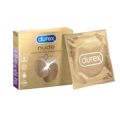 Durex Nude Latex Free Condoms - Skin to Skin Sensation X2