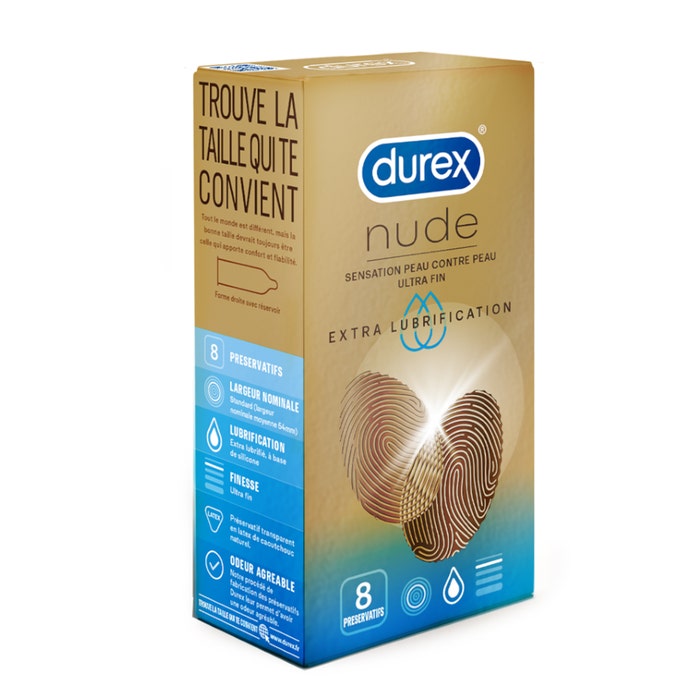 Condoms Extra Thin And Lubricated x8 Durex