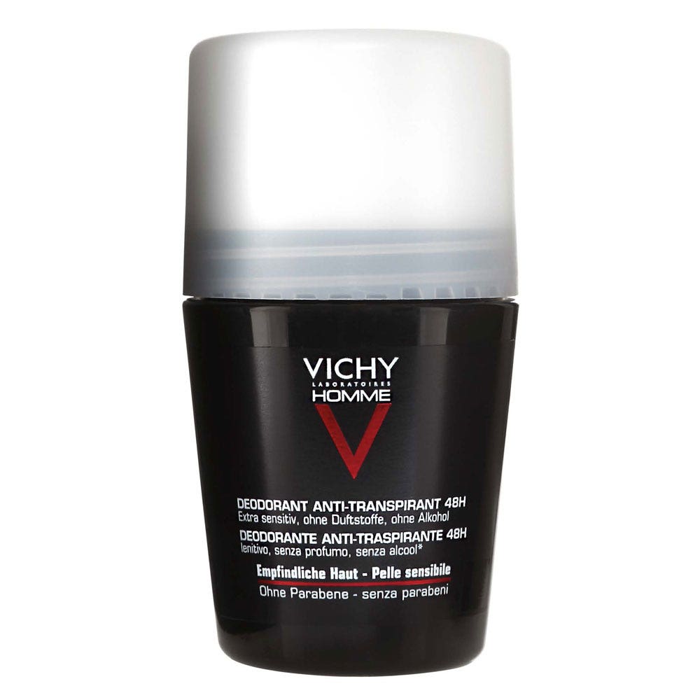 Vichy Man Roll On Deodorant Sensitive Skin 48h 50 ml