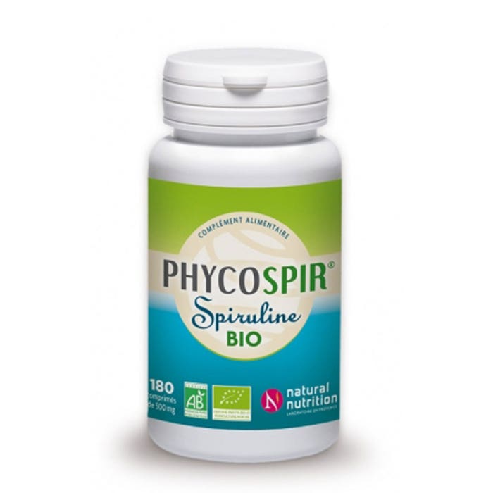 Spirulina Phycospir Bio 180 Tablets Natural Nutrition