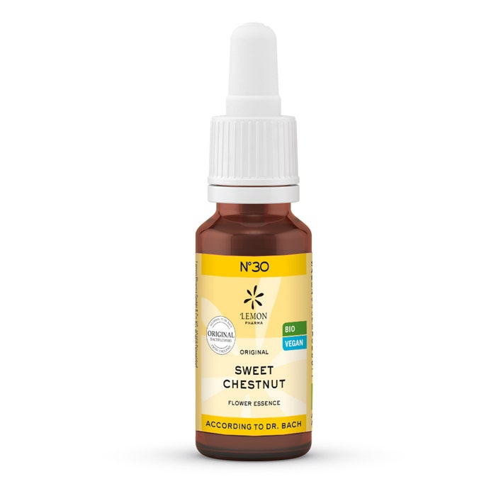 Lemon Pharma N°30 Elixir Biologiques Originales D'angleterre Sweet Chestnut 20ml