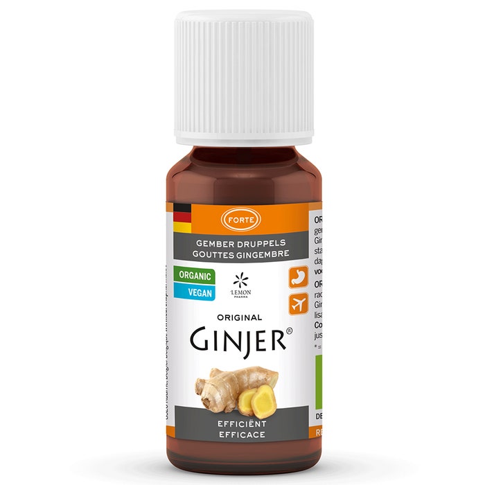 Ginger Orange Drops In Dropper Bottle 20ml Lemon Pharma