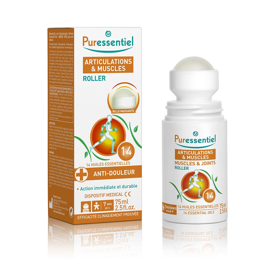 Puressentiel Joints & Muscles Pain Relief Roller massage roller ball 75 ml