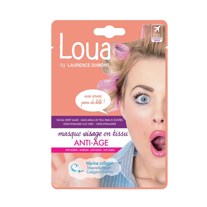 Anti-Ageing Face fabric Masks 1 unit mature skin Loua