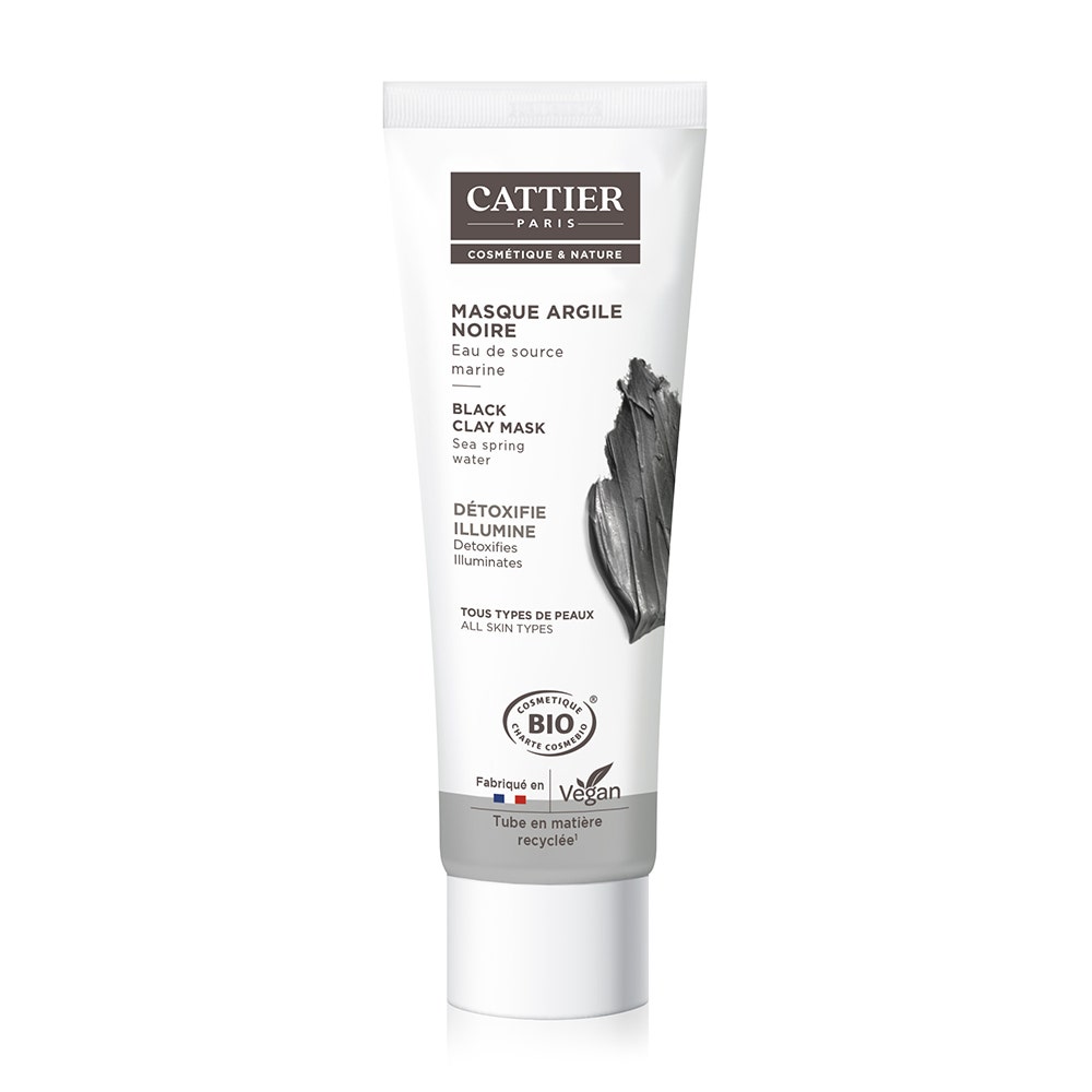 Cattier Clay Organic Black Mask 100ml