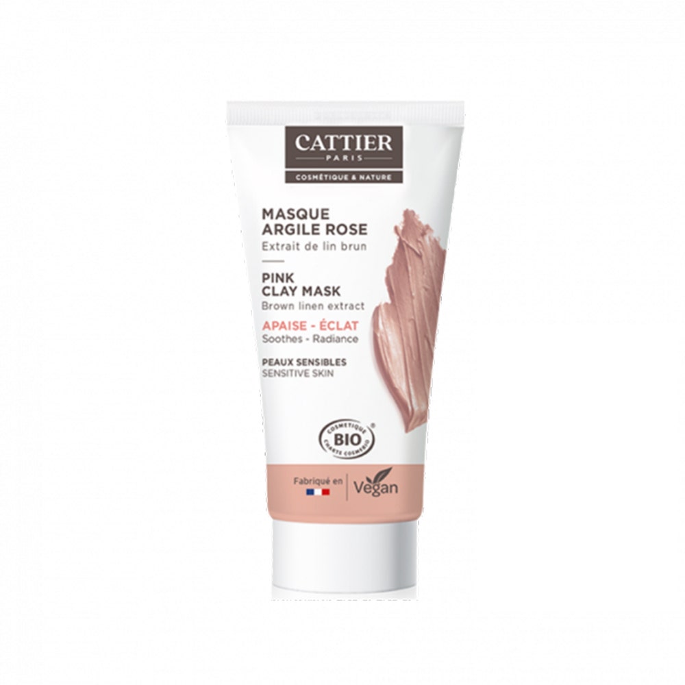 Cattier Organic Pink Rose Clay Mini Mask 30ml