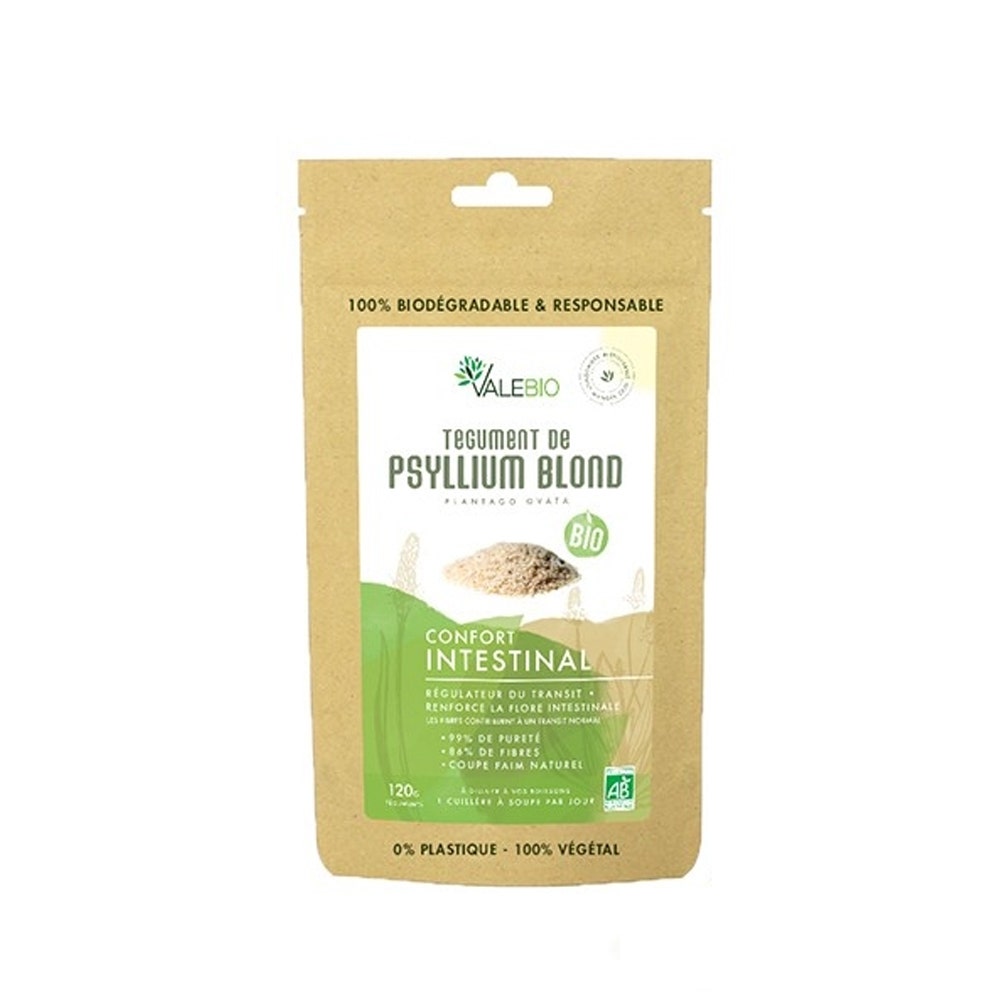 Valebio Organic Blond Psyllium Tegument 120g