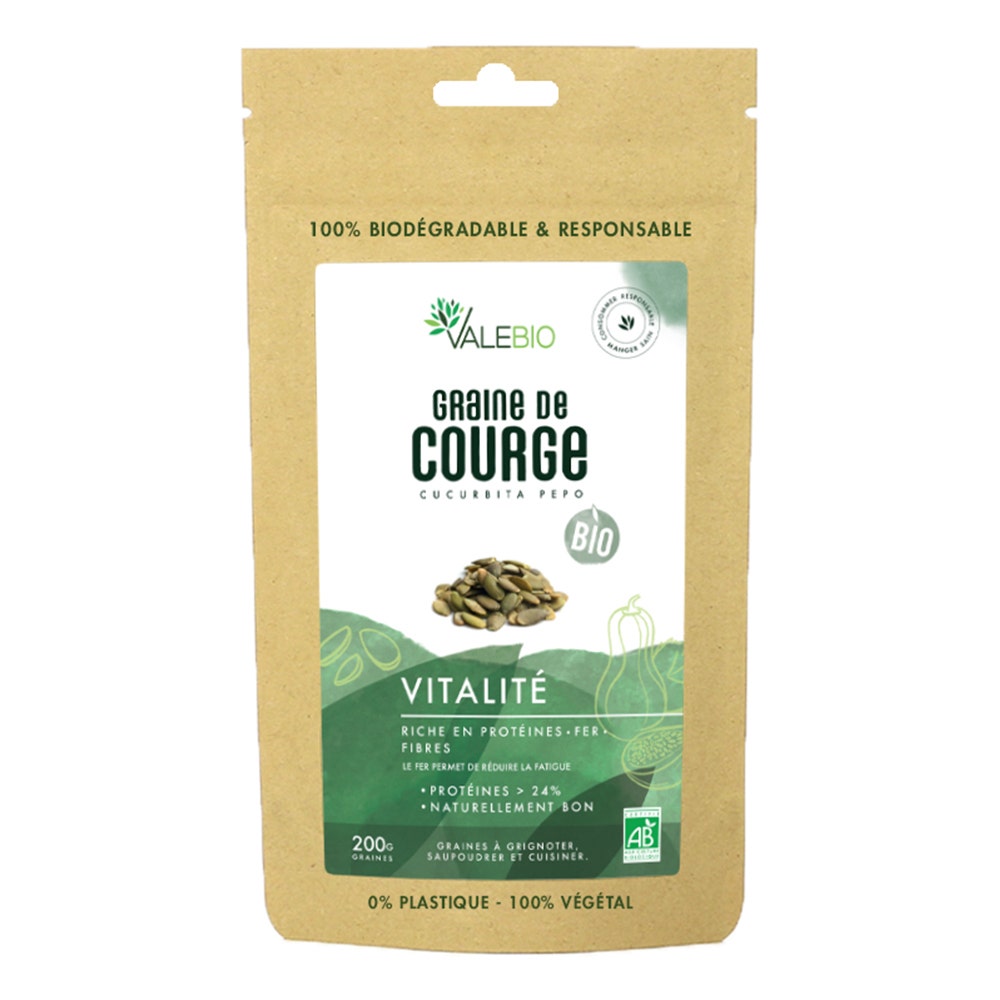 Valebio Organic Pumpkin Seeds 200g