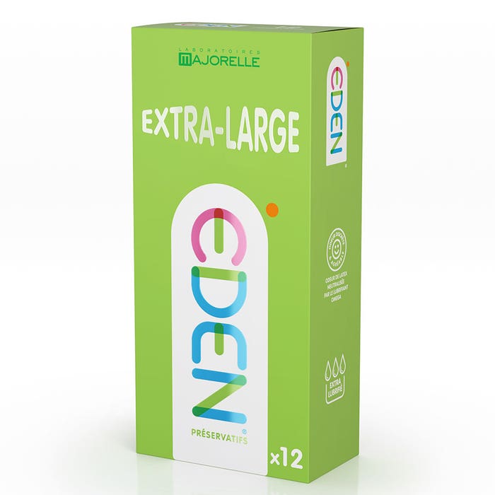 Extra-large condoms x12 Eden Gen