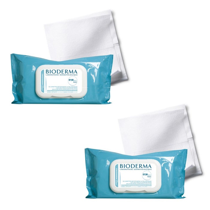 Bioderma Abcderm H2o Cleansing Wipes 2x60 H2o 2x60