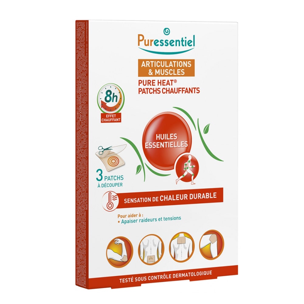 Puressentiel Joints & Muscles Pure Heat 8-hour warmth 3 warm patches