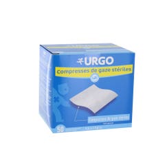 Urgo Sterile Bandages Hydrophilic Gauze 7.5cmx7.5cm Box of 50