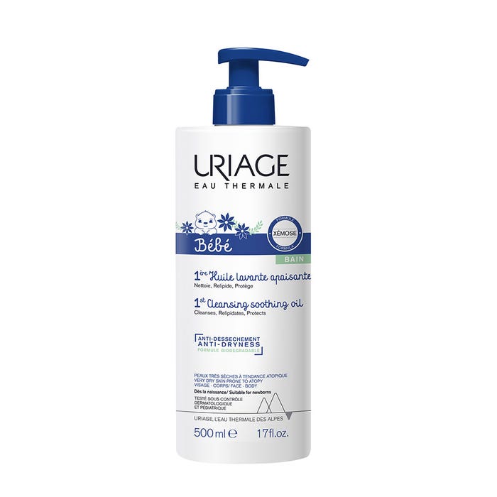 1st Soothing Cleansing Oil 500ml Bébé Uriage