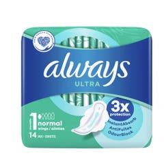 Hygienic pads with wings X14 Always