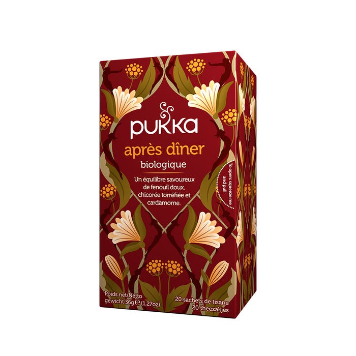 Organic After Dinner Herbal Teas 20 sachets Pukka