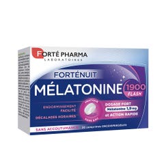 Forté Pharma Forté Nuit Melatonine 1900 Flash Fort dosage sans accoutumance 30 Tablets