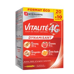 Forté Pharma Vitalité 4G Vitality Tonus X 30 Phials 4g
