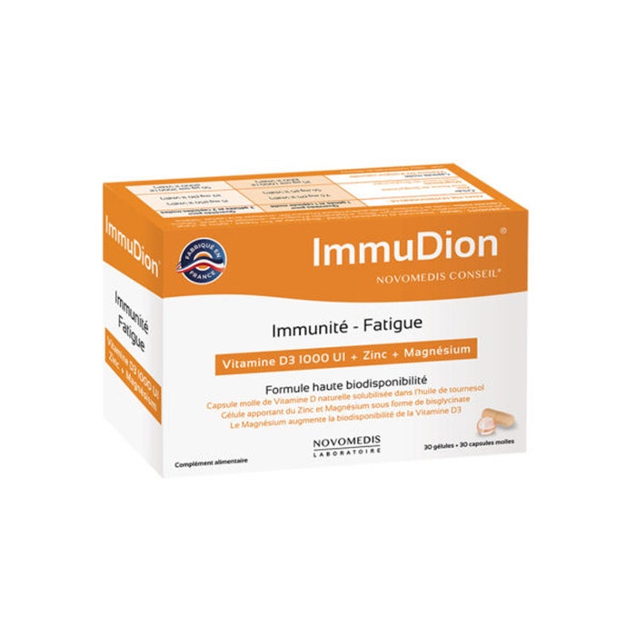 ImmuDion 30 capsules + 30 softgels Immunity-Fatigue Novomedis