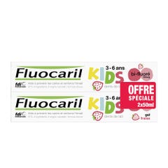 Fluocaril Kids toothpaste strawberry 0-6 ans 2x50ml
