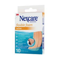 Nexcare Nexcare Active Pre Cut Strips 10cmx6cm X10 x10