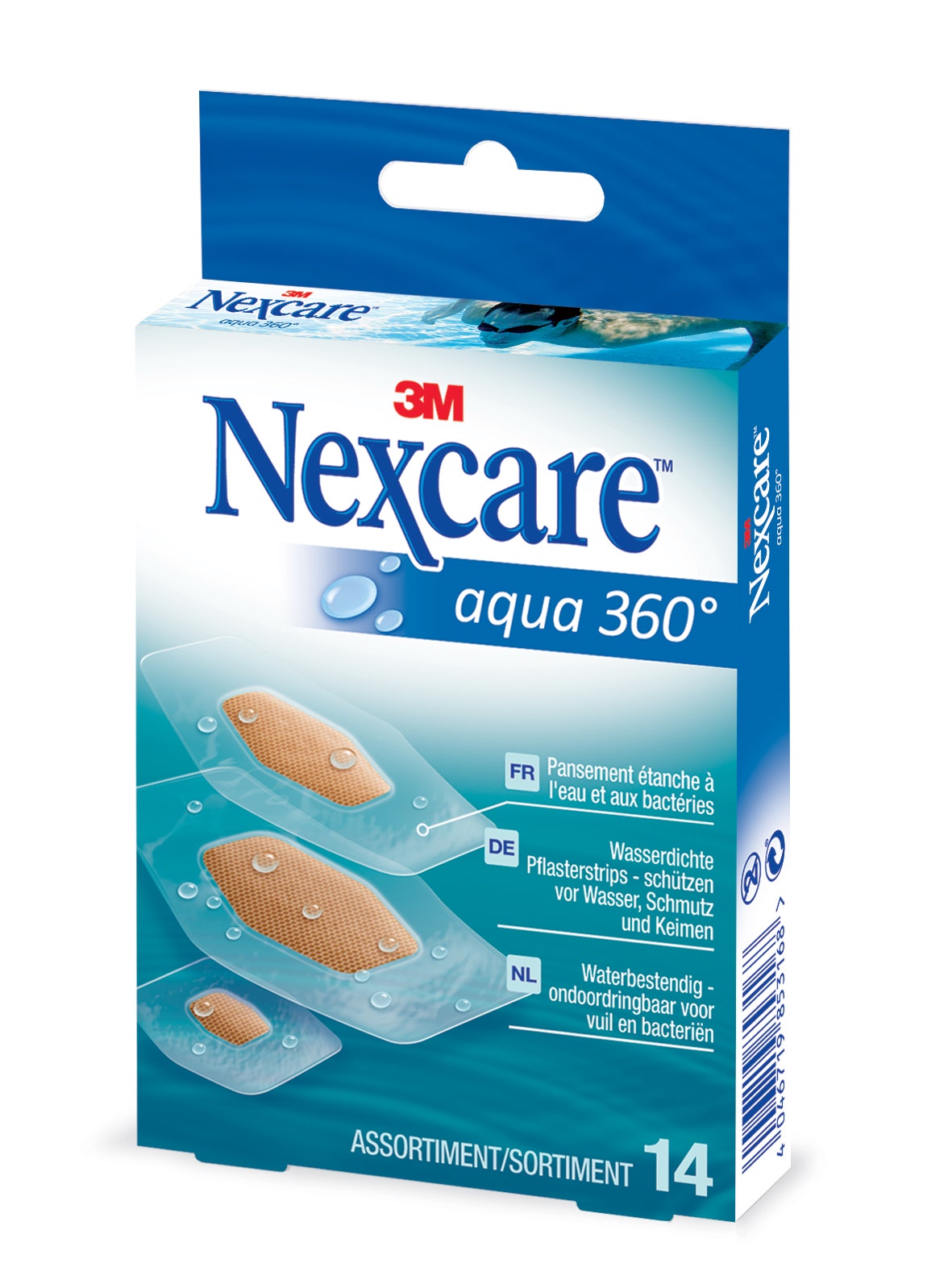 Nexcare Aqua 360° Plasters X14 Nexcare X14