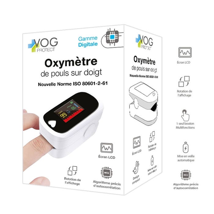 Finger Pulse Oximeter Vog Protect