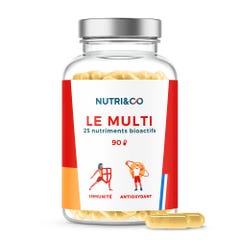NUTRI&CO The Multi 25 bioactive nutrients Immunity and antioxidants 90 capsules