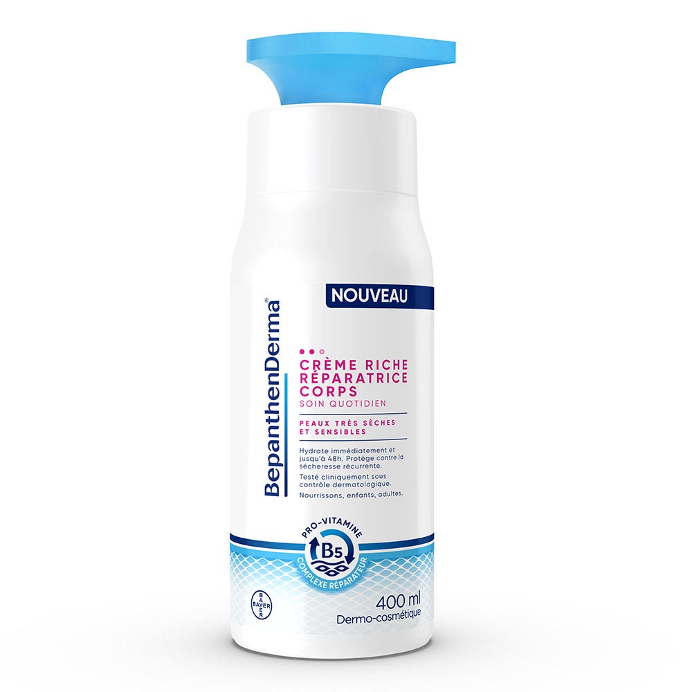 Bepanthen Derma Rich Repairing Body Cream Pump Bottle Very dry and sensitive skin 400ml