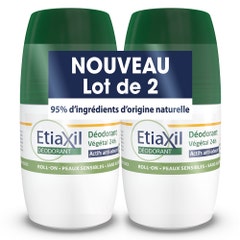 Etiaxil Deodorants 24h Plant Roll-on Sensitive Skin 2x50ml