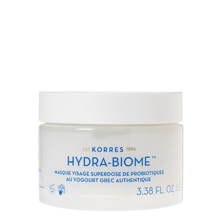 HydraBiome Superdose Mask Probiotics & Greek Yogurt 100ml Yaourt Grec stressed skin Korres