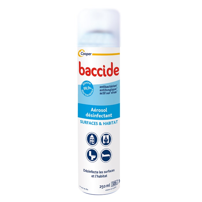 Baccide Aerosol Disinfectant Surfaces & Habitat 250ml