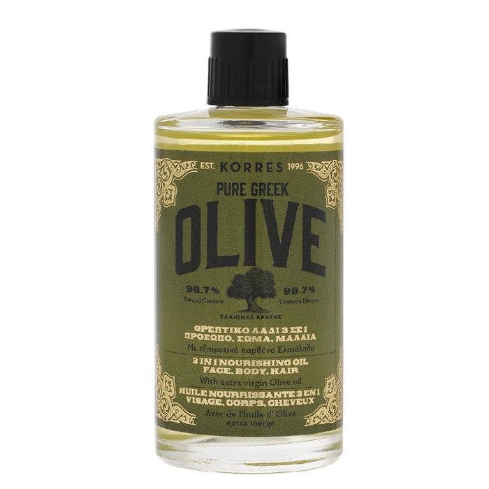3-in-1 nourishing oil for face, body and hair 100ml Olive Korres