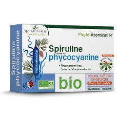 3 Chênes Organic Spirulina Phycocyanin Ampoules x20