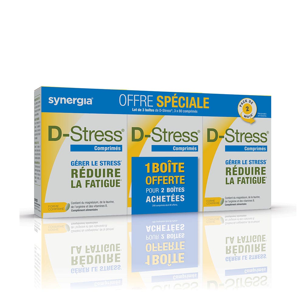 Synergia D-Stress 3 x 80 tablets