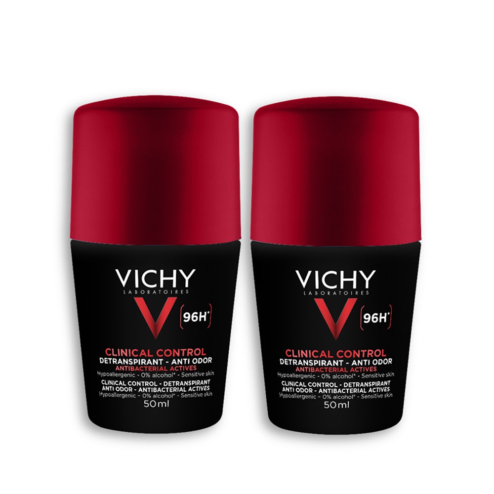 Vichy Deodorants Anti-odour Roll-on for Men 96h 2x50ml