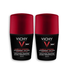 Vichy Déodorant Anti-odour Roll-on for Men 96h 2x50ml