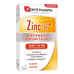 Forté Pharma Zinc 15+ 60 tablets