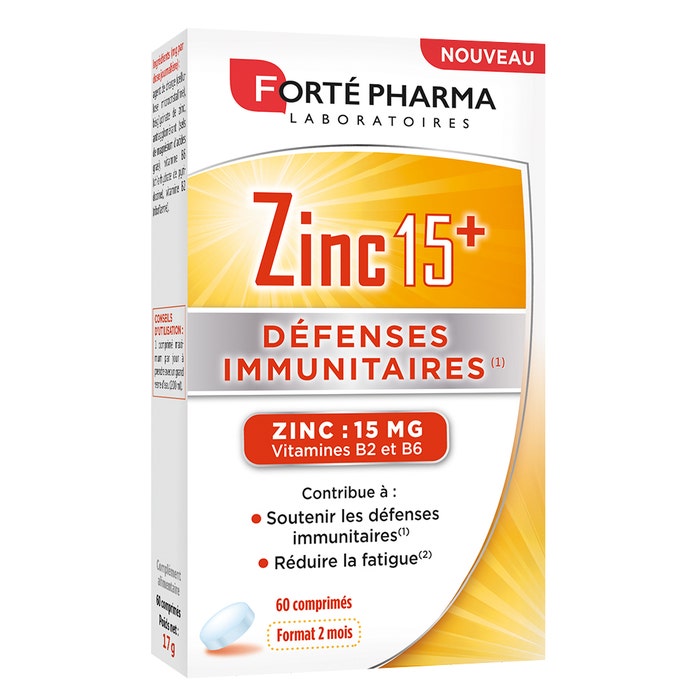 Zinc 15+ 60 tablets Forté Pharma