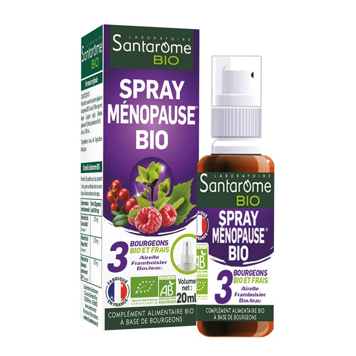 Santarome Menopause Organic Spray Complexe de bourgeons 20ml