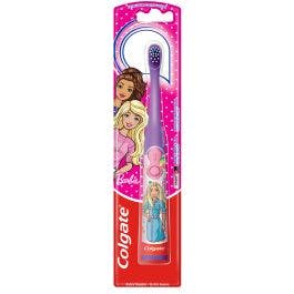 Colgate Barbie Battery Powered Kids Children Toothbrush Electric Soft Brush x2 