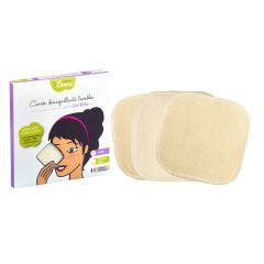 7 reusable make-up remover cotton pads with washing net - Bachca